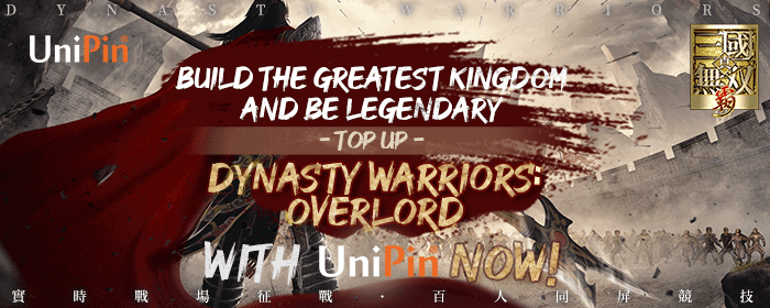 Top Up Dynasty Warriors: Overlord with UniPin Now! (MY)